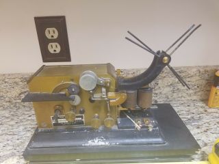 Early J.  H.  Bunnell & Co Pen Register Model Ks - 3107 Telegraph Receiver Printer