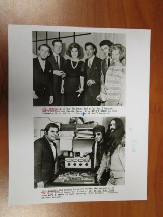 Vintage Glossy Press Photo Phil Spector,  Wife Don Kirshner,  George Harrison