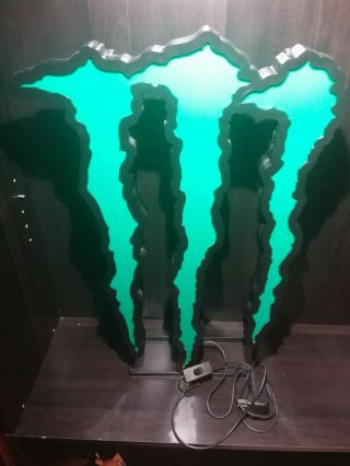 Monster Energy Led Light Up Sign - Very Rare 25 