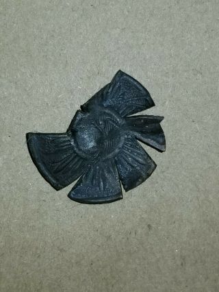 Civil War Confederate North Carolina Sunburst Button Soldier Carved Dinwiddie Va