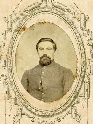 Civil War Cdv George W Sleeper Of Claremont Nh Ri 1st Cavalry Nh 1st Cavlry Wia