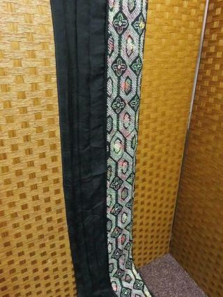 01vBCF 2071 Silk Fabric Vintage Japanese kimono Hand stitched Shibori 2