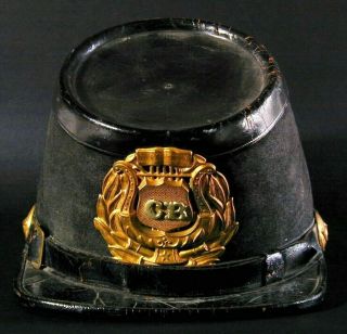 Civil War Period Musicians Kepi Cap Hat With Its Large Two Piece Shako Plate