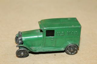 Vintage Tootsietoy 1928 Ford Model A U.  S.  Mail Delivery Truck Circa 1931