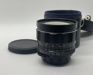 Vintage Asahi Pentax Takumar 28mm F3.  5 M42 Mount Lens With Case