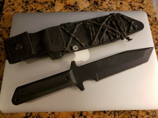 Cold Steel Gi Tanto Knife 80pgtk 12 " Overall.  7 3/8 " Black Finish 1055 Carbon St