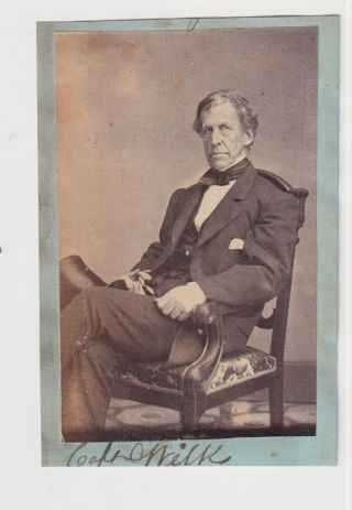 Mathew Brady: Captain Charles Wilkes American Union Civil War Navy Cdv Photo