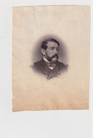 Captain James H.  Ward Uss Freeborn 1861 American Union Civil War Navy Cdv Photo