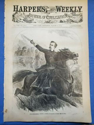 Custer,  Twentieth Colored Regiment,  Civil War,  Harper 