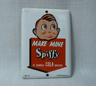 Vintage Spiffy Cola Porcelain Sign Gas Station Oil Soda Pop General Store Rare
