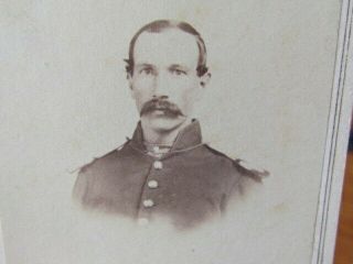 Civil War Soldier In Washington D.  C.  Cdv Photograph