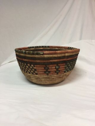 Vintage Native American Indian Handwoven Apache Gathering Basket
