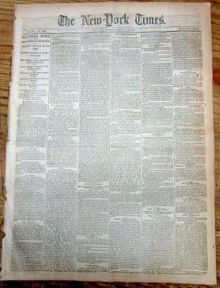 3 1865 Newspaper Confederate Congress Debates Arming Negr0es To Fight 4 Slavery