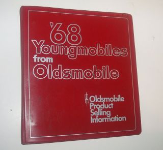 1968 Oldsmobile Dealer Showroom Data Book Album Olds 98 Toronado 442 Cutlass 88