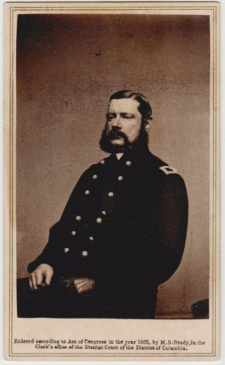 Cdv Brady Photo Of Civil War General John Jacob Astor Iii As Colonel In 1862
