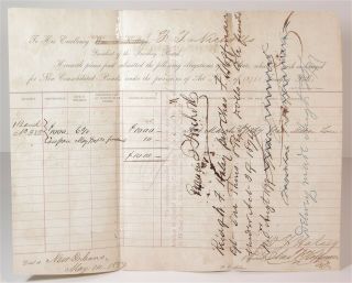 1877 Confederate States General Francis Nicholls Autograph Document Signed