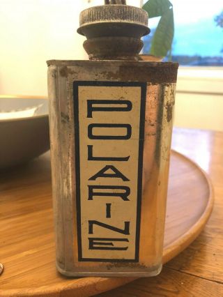 Early Vintage Standard Polarine 1/2 Gallon Oil Can 2