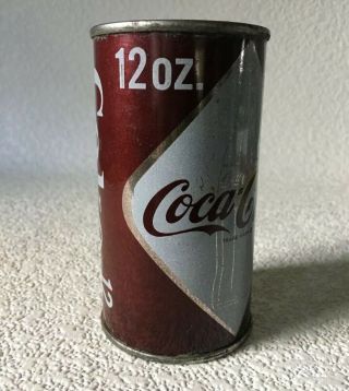 Vintage Coca Cola Diamond Bottle Flat Top Soda Can Chicago Bottom Opened 2