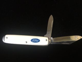 Vintage Ford Motor Company Advertising Pocket Knife 2 Blades Made In USA (C) 3