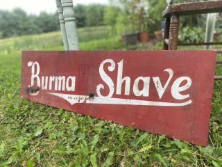 Burma Shave Sign 1949 Road Sign