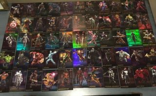 Marvel Contest Of Champions Cards Game Dave Busters Complete Set All 75 Cards
