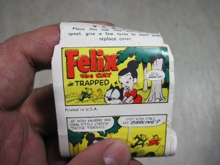 Vintage 1960 Lido Toy Viewer Color TV Film Felix The Cat Trapped W/Box 3