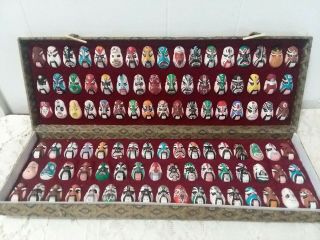 100 Hand Painted Asian Opera Masks In Case