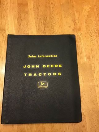1962 John Deere Salesman Sales Information Book