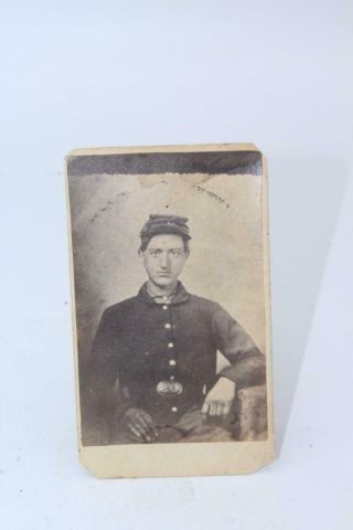 1860s Union Ohio Vol120th Soldier Civil War Era Cdv Image From Mansfield Ohio