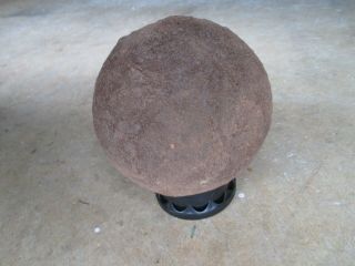 Civil War Dug Iron 12 Lb Solid Shot Cannonball Cannonball Relic