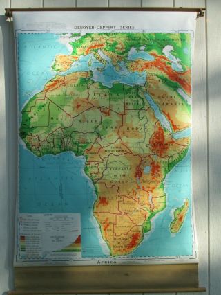Vintage Denoyer - Geppert Co.  14rp Africa Map