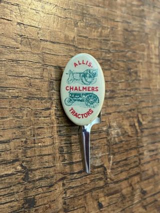 Early Allis Chalmers Tractor Celluloid Pencil Topper Hit Miss Engine Implement