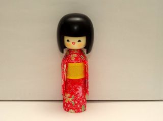 Japanese Kokeshi Doll Made In Japan Handmade Kawaii