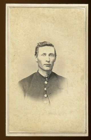 Cdv Photograph Civil War Id Soldier Pennsylvania 36th Vol 7th Reserve Reg 20
