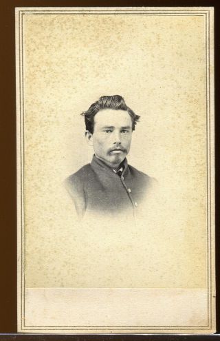 Cdv Photograph Civil War Id Soldier Pennsylvania 36th Vol 7th Reserve Reg 17