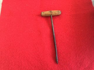 Rare Civil War Us / Cs Artillery Gimlet Tool.  For Opening Cannon Touch Hole