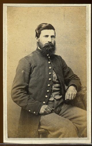Cdv Photograph Civil War Id Soldier Pennsylvania 36th Vol 7th Reserve Reg 16