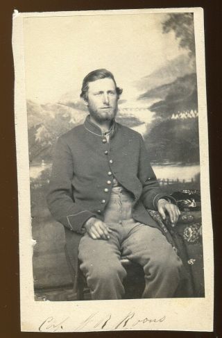 Cdv Photograph Civil War Id Soldier Pennsylvania 36th Vol 7th Reserve Reg 9