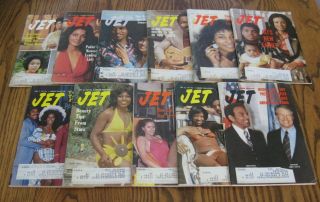 11 Vintage 1977 Jet Magazines Lena Horne,  Poitier,  Muhammad Ali,  Natalie Cole