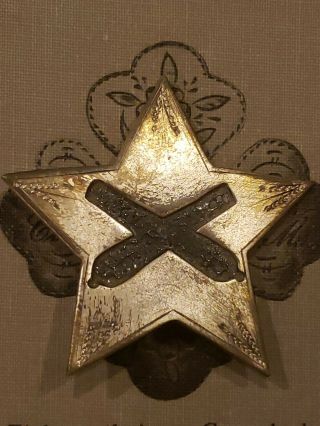 Civil War 12th/20th Corps Badge Crossed Cannons 3rd Division