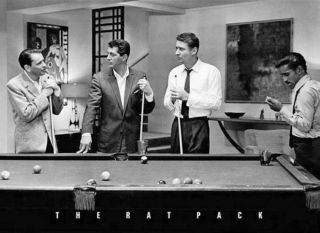 Rat Pack Billiards Pool Table Poster Frank Sinatra Dean Martin 36x24