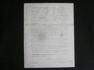 1865 Civil War Soldier Official Union Honorable Discharge Signed Document