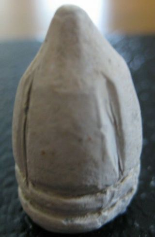 Civil War Carved Bullet Appears To Be A Game Or Chess Piece