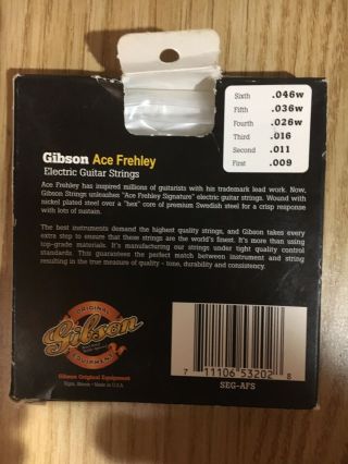 Ace Frehley Signture Strings Gibson Guitar Stings (Vintage) 2