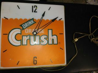 Orange Crush Lighted Pam Clock Not