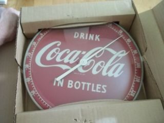 1950s Drink Coca Cola In Bottles Glass Cover Thermometer 495a