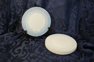 Macbeth Evans Petalware / Cremax - Salad Plates - White - Set Of 6 - Vintage