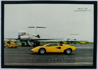 1974 Lamborghini Countach Lp400 Debut Sales Brochure Bertone Gandini
