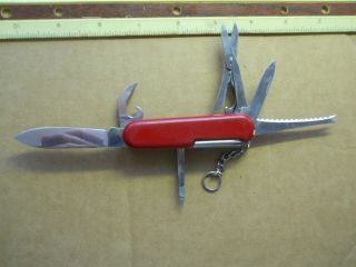 Wenger Master Fisherman Swiss Army Knife In Red - Has Both Pick And Tweezers