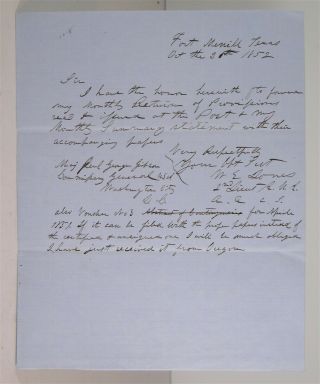 1852 Confederate States General William Jones Autograph Document Signed Kia